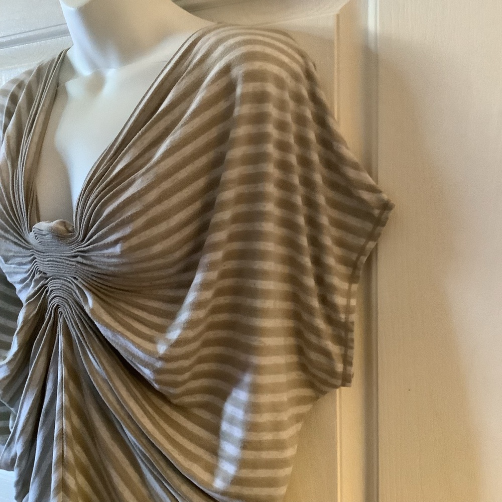 Striped Draped Top - Picture 4 of 9